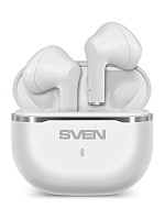 Беспроводные TWS наушники SVEN E-190B, (Bluetooth 5.3, SBC), Белые