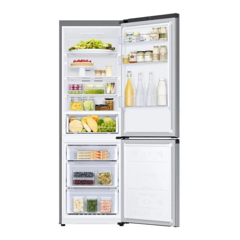 Холодильник Samsung RB34T670ESA (Объем - 344 л / Высота - 185.3см / A++ / Серебристый / NoFrost / SpaceMax / All Around Cooling / Digital Inverter)