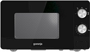 Микроволновая печь Gorenje MO20E1B (Essential / 20 л, 800 Вт, переключатели поворотный механизм, черный)