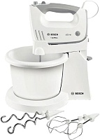 Миксер стационарный Bosch MFQ36460 (450 Вт/ скоростей 5/ корпус пластик/ насадок 4/ турборежим/ белый)
