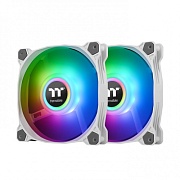 Комплект вентиляторов Thermaltake Pure Duo 14 ARGB Sync (CL-F098-PL14SW-A), 140x140, 4-pin PWM, 500~1500 RPM, 33.5dB(A), белый, подсветка ARGB, 2 шт 