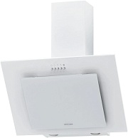 Вытяжка наклонная KRONA VIERKANT 600 WHITE PB (890 м³/ч / 125 Вт / LED освещение 2x3 Вт / ширина - 59.7 см / белый металл/стекло)