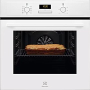 Духовой шкаф Electrolux EOF3H40BW (SurroundCook 600 / 65 л / до 275°C / Белый, стекло+эмаль / AquaClean / боковые. напр.) Чёрный