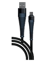 Кабель Borasco Fishbone USB Type-C - USB, 1 метр, черный Белый