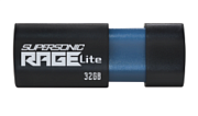 Память USB3.2 Flash Drive  32Gb Patriot Supersonic Rage lite GEN1   [PEF32GRLB32U] Черный матовый