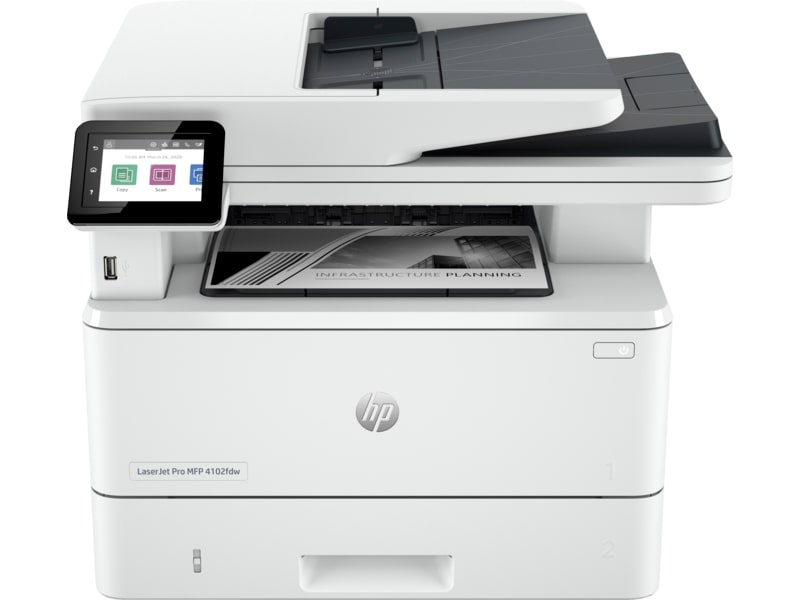 МФУ HP LJ Pro MFP 4102dw /лаз.ч-б/A4/40стр/мин/дуплекс/автоподатчик/80К/1200МГц/512Mb/USB+LAN /картридж W1490A/W1490X 