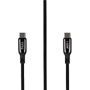 Кабель TFN Blaze TypeC - TypeC, нейлон, 1.2м. Цвет:черный (TFN-C-BLZ-CC1M-BK) Белый