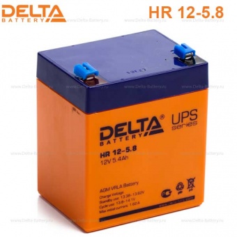 Батарея 12V/ 5,0Ah Delta HR12-5 клеммы F2 срок службы 8лет