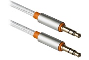 Кабель аудио (3.5mm Jack M - 3.5mm Jack M) 1.2м DEFENDER JACK01-03 Чёрный