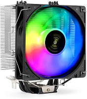 Кулер ExeGate Dark Magic EE400XL-PWM.ARGB, TDP 125, Fan 120mm, 800-2400RPM, Hydro bearing, 4pin, 11-37db, ARGB