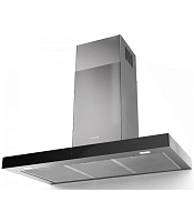 Вытяжка каминная Faber STILO GLASS SMART A60 (690 м³/ч / 250 Вт / LED освещение 2 x 3 Вт / ширина - 59.8 см / Нерж.сталь + чёрное стекло) Чёрный/нержавейка