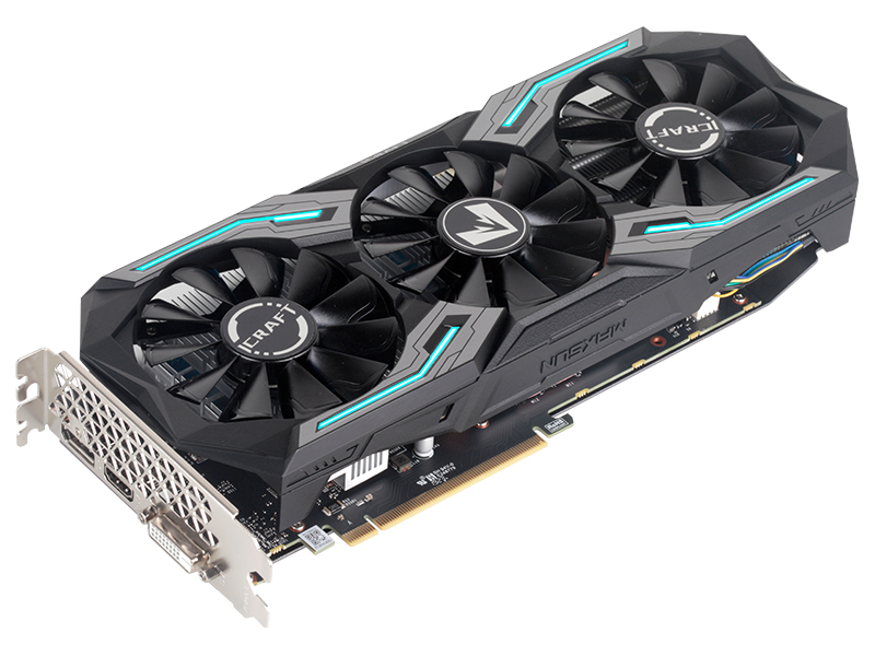 Видеокарта MAXSUN GeForce GTX 1660Ti iCraft 6G 6GB GDDR6 1770(1500)/12000MHz  1*HDMI, 1*DisplayPort, DVI