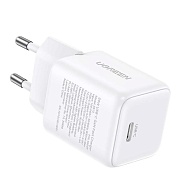 Сетевое зарядное устройство Ugreen X513 (Type-C/3A/30W/быстрая зарядка/белое) Белый