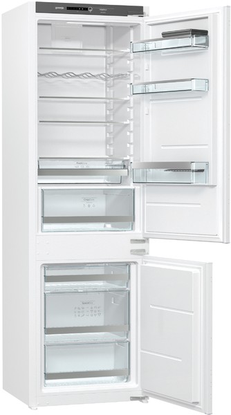 Холодильник встраиваемый Gorenje NRKI4182A1 (Advanced / Объем - 248л / Высота - 177,2см / Белый / Слайдерное крепление фасадов / No Frost DualAdvance)