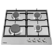 Поверхность газовая Hansa BHGI610502 (Нерж. сталь / чугун. решетки / 4 конфорки (1,8/1,0/1,8/2,8 кВт) / газконтроль / эл.поджиг)