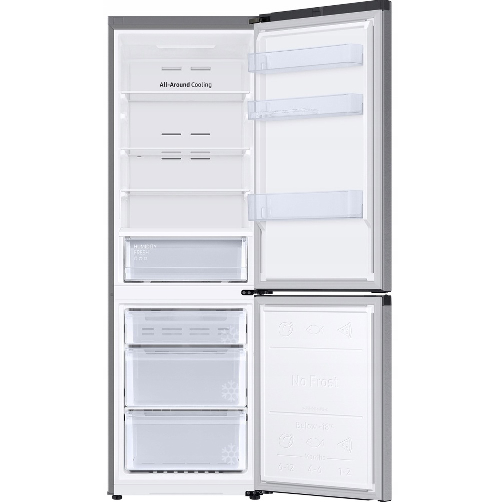 Холодильник Samsung RB34T670ESA (Объем - 344 л / Высота - 185.3см / A++ / Серебристый / NoFrost / SpaceMax / All Around Cooling / Digital Inverter)