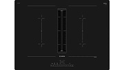 Поверхность индукционная с вытяжкой Bosch PVQ711F15E (Serie6 / черный / стеклокерамика /AutoOn/ CombiZone /PowerBoost /4 конфорки/ без рамки /7,4 кВт) Чёрный