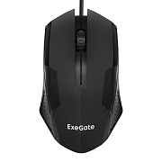 Мышь ExeGate Professional Standard SH-9025 (USB, оптическая, 1000dpi, 3 кнопки и колесо прокрутки, длина кабеля 1,35м, черная, Color Box) 