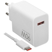 Сетевое зарядное устройство Xiaomi 90W GaN HyperCharge Combo (Type-A) (BHR07ZBEU)