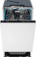 Машина посудомоечная встраиваемая 45 см Haier HDWE10-593RU (10 комплектов / 2 полки / расход воды - 10л / Auto Open / Aquastop / А)