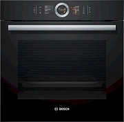 Духовой шкаф-пароварка Bosch HSG636BB1 (Serie8 / чёрный / Термощуп / EcoClean / TFT-дисплей / SoftClose/ 4D-HotAir / Пар)