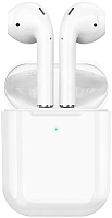 Беспроводные TWS наушники с микрофоном Borofone BW25 (время работы - 4 ч / Bluetooth 5.3), белые