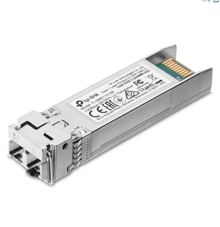 Модуль SFP TP-Link TL-SM5110-SR 10G, TL, LC connector, 50/125um or 62.5/125um Multi-mode