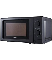 Микроволновая печь Midea MD-MP012LW-BK (19 л, 700 Вт, переключатели поворотный механизм, чёрный) Чёрный