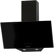 Вытяжка наклонная KRONA HELGA 600 black S (950 м³/ч / 100 Вт / LED освещение 2x1 Вт / ширина - 59.6 см / чёрный / стекло)