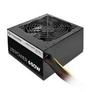 Блок питания Thermaltake ATX  650W Litepower APFC,(24+2x4+2х6/8пин) 120mm fan, RTL PS-LTP-0650NPCNEU-2 