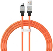 Кабель Baseus CoolPlay Series Type-C - USB, 2м, (100W), Оранжевый