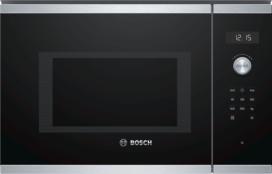 Микроволновая печь встраиваемая Bosch BFL554MS0 (Serie6 / черный/нерж / 25л / ширина - 59,4 см / 900Вт / Autopilot7)