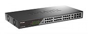 Коммутатор D-LINK DSS-200G-28MPP,L2 коммутатор с 24 портами 100/1000Base-T и 4 комбо-портами 100/1000Base-T/SFP (8 портов PoE 802.3bt, PoE - 518Вт) 