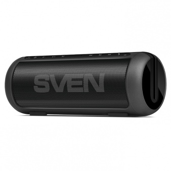 Беспроводная портативная колонка SVEN PS-250BL / 10W / microSD / USB / FM / Bluetooth / Батарея 2200mAh / Чёрный / материал - пластик