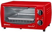 Мини-печь Sakura SA-7018R (10 л/ 1000 Вт/ красная)