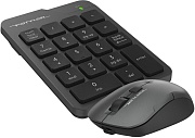 Комплект беспроводной клавиатура+мышь A4Tech Fstyler FG1600C Air серый/черный USB беспроводная slim Чёрный