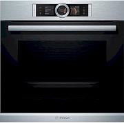 Духовой шкаф-пароварка Bosch HSG636ES1 (Serie8 / нерж / Термощуп / EcoClean / TFT-дисплей / SoftClose/ 4D-HotAir / Пар)