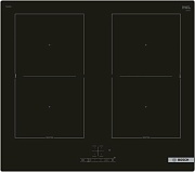 Поверхность индукционная Bosch PVQ61RBB5E (Serie6 / Чёрная стеклокерамика / 4 конфорки / QuickStart /PowerBoost /ReStart/ CombiZone /Таймер / 7,4 кВт)