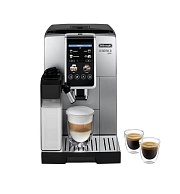 Кофемашина DeLonghi Dinamica Plus ECAM380.85.SB (кофе зерновой, молотый/ 1450 Вт/ 1.8 л/ автоматический капучинатор/ 12 напитков) Серебристый