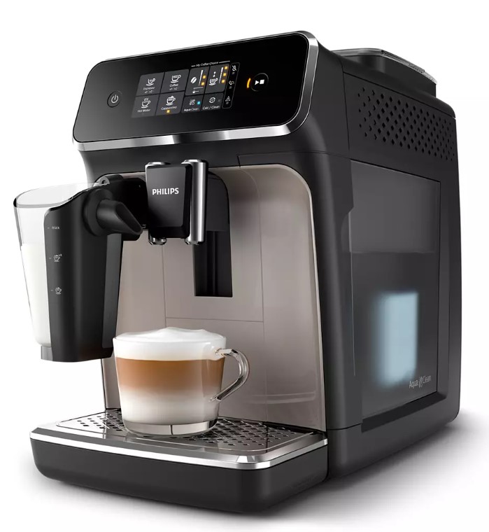 Кофемашина Philips EP2235/40 LatteGo (кофе зерновой, молотый/ 1500 Вт/ 1.8 л/ автоматический капучинатор/ 3 напитка)
