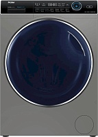 Стирально-сушильная машина Haier HWD80-BP14979S (53,5см / 8/5кг / 1400об / пар / Инверторный Двигатель / Серебро)