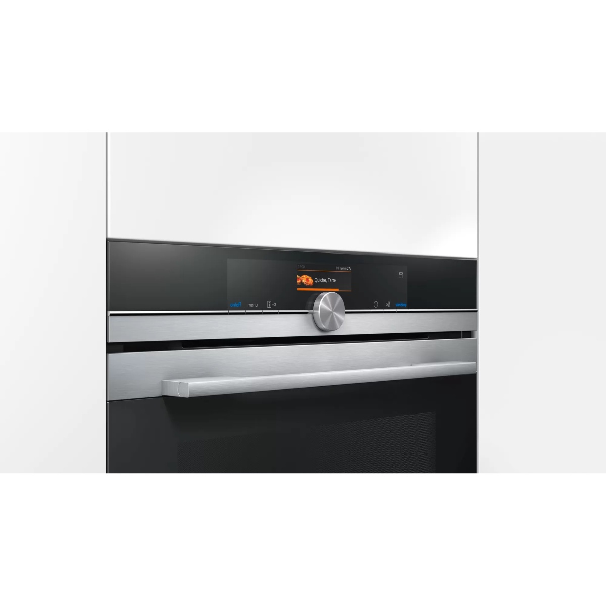 Духовой шкаф-пароварка Siemens CS636GBS2 (iQ700 / 47 л / до 250 °C / Нерж. / Резервуар для воды - 1 л / Сенсорный дисплей)