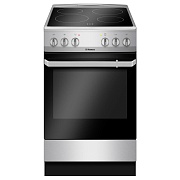 Плита электрическая Hansa FCCX580009 (Нерж. сталь / духовка - 62 л / 4 конфорки (1,7/1,2/1,2/1,7кВт) / SteamClean / Мощность - 5,8кВт)