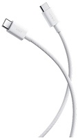Кабель Xiaomi USB-C - USB-C, 3A, плетеный, 1 метр, белый (BHR0878GL)