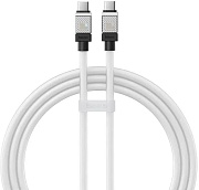 Кабель Baseus CoolPlay Series Type-C - Type-C, 1м, (100W), Белый