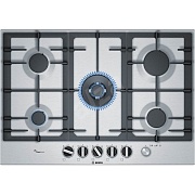 Поверхность газовая Bosch PCQ7A5M90 (Serie6 / нерж сталь / нерж сталь / чугун / FlameSelect / 5 комфорок) Серебристый