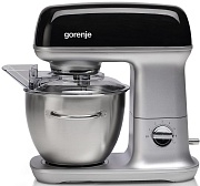 Миксер планетарный Gorenje MMC1000RLBK (1000 Вт / 4,5 л / скоростей 7 / корпус металл / насадок 4 / чёрный)