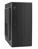 Корпус Minitower ExeGate BAA-408U-UNS450 (mATX, БП UNS450 с вент. 12см, 2*USB+1*USB3.0, HD Audio, черный)