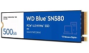 Жесткий диск SSD M.2 500GB WD Blue SN580 R4000/W3600 Mb/s  PCIe Gen4 x4 WDS500G3B0E 300 TBW 