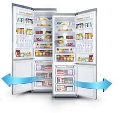 Перевешивание дверей холодильника
